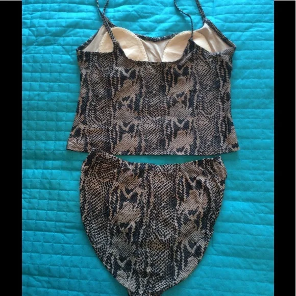 Python patterned tankini - Picture 3 of 6